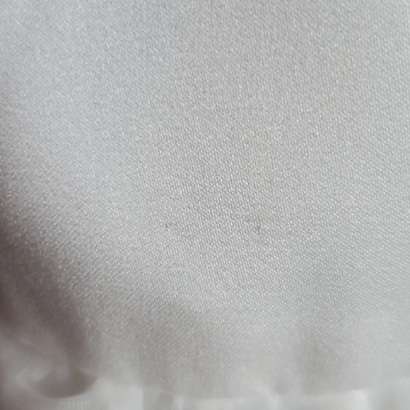 David's Bridal Flower Girl - spaghetti strap asymmetrical tiered organza gown - Picture 6 of 6